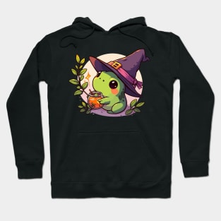 Kawaii witchy frog tea party Hoodie